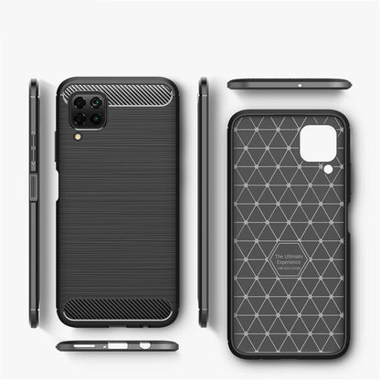 Maska za Huawei P40 lite 4G, Techsuit, Karbon, Crna