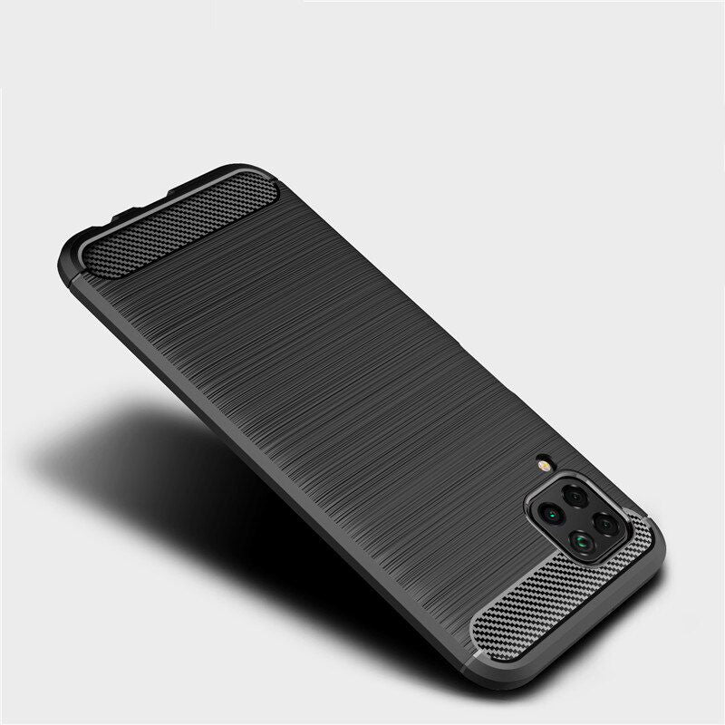 Maska za Huawei P40 lite 4G, Techsuit, Karbon, Crna