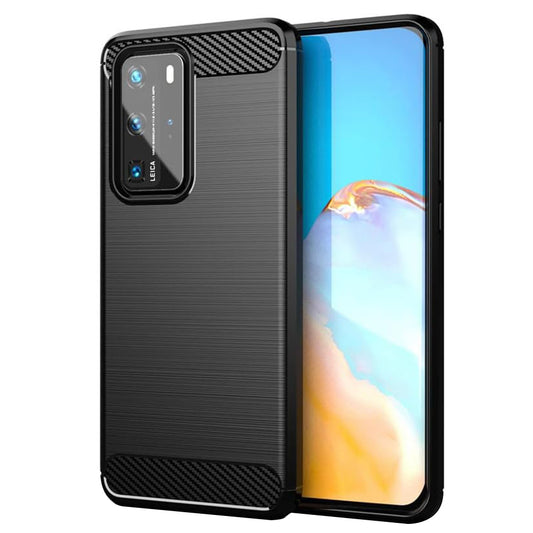 Maska za Huawei P40 Pro, Techsuit, Karbon, Crna