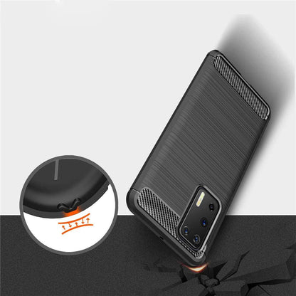 Maska za Huawei P40 Pro, Techsuit, Karbon, Crna