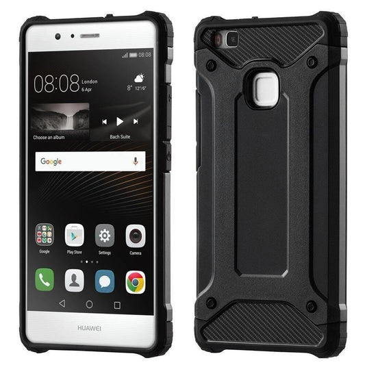 Maska za Huawei P9 lite (2016), Techsuit, Hybrid Armor, Crna