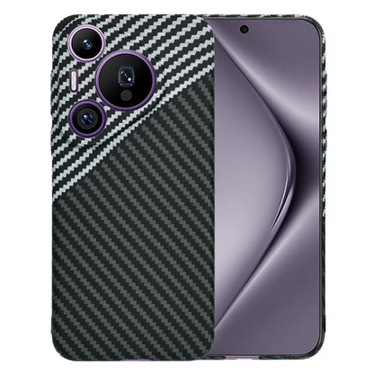 Maska za Huawei Pura 70 Pro, Techsuit, Carbonite FiberShell, Crno Siva