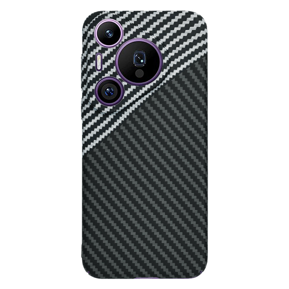 Maska za Huawei Pura 70 Pro, Techsuit, Carbonite FiberShell, Crno Siva