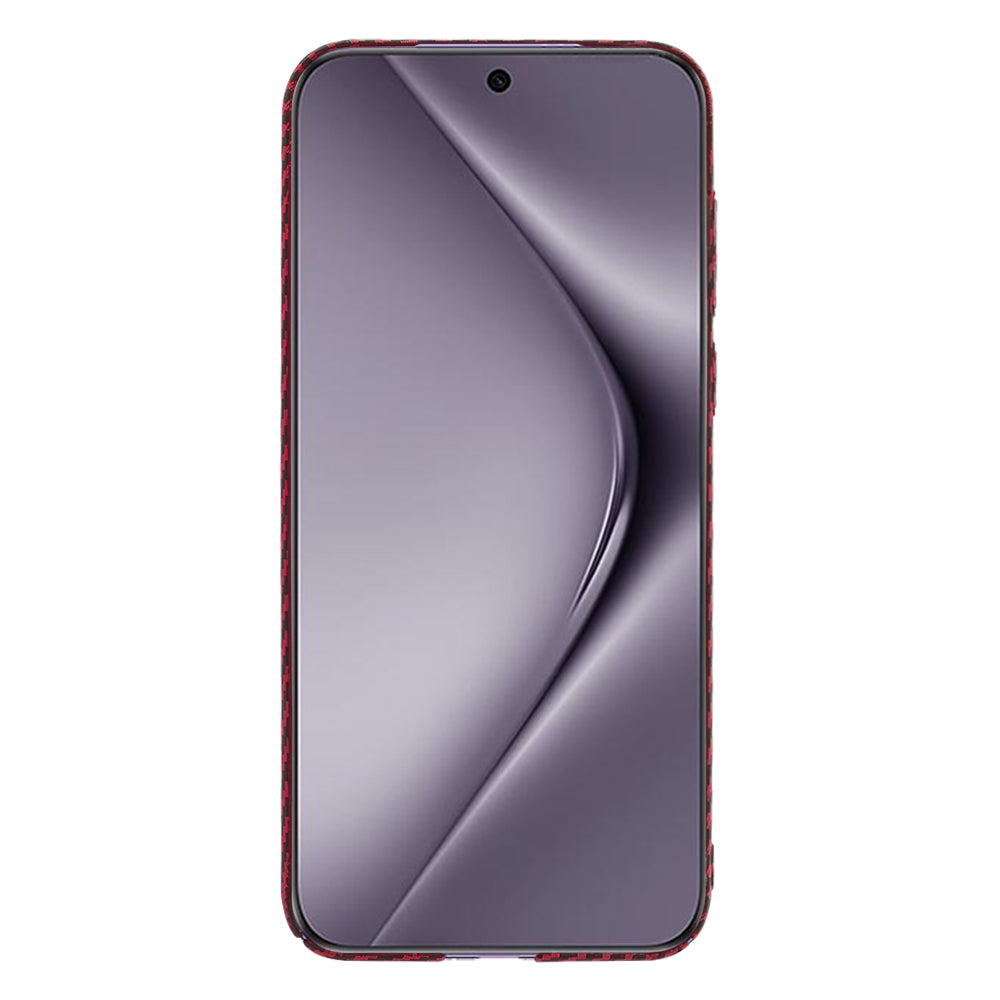 Maska za Huawei Pura 70 Pro, Techsuit, Carbonite FiberShell, Crvena