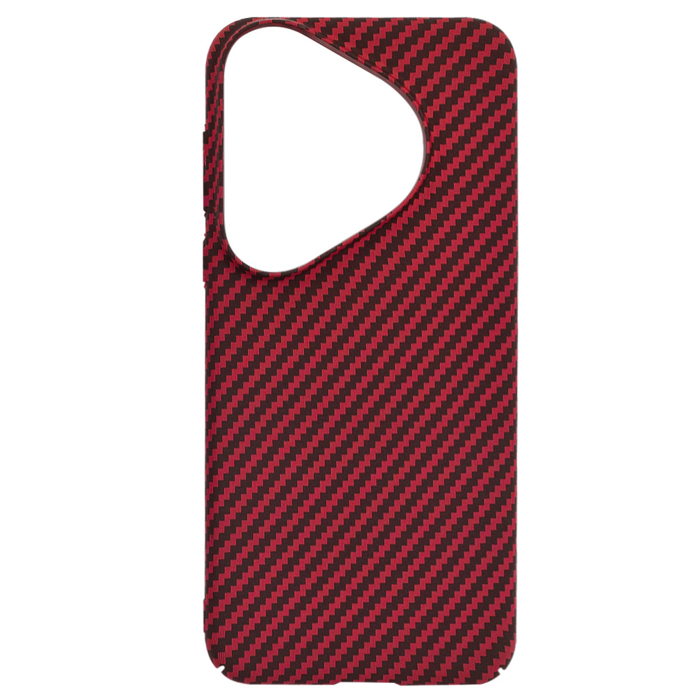 Maska za Huawei Pura 70 Pro, Techsuit, Carbonite FiberShell, Crvena
