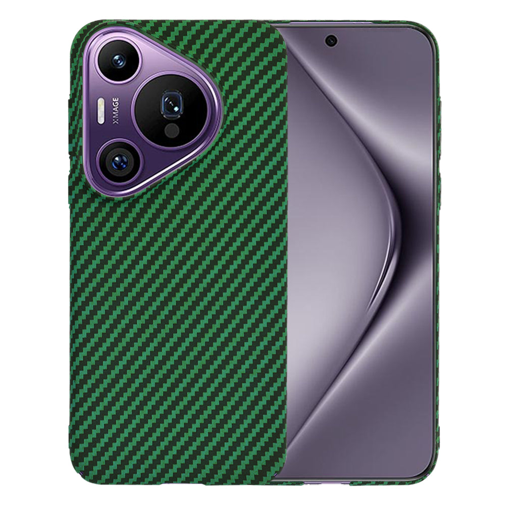 Maska za Huawei Pura 70 Pro, Techsuit, Carbonite FiberShell, Zelena
