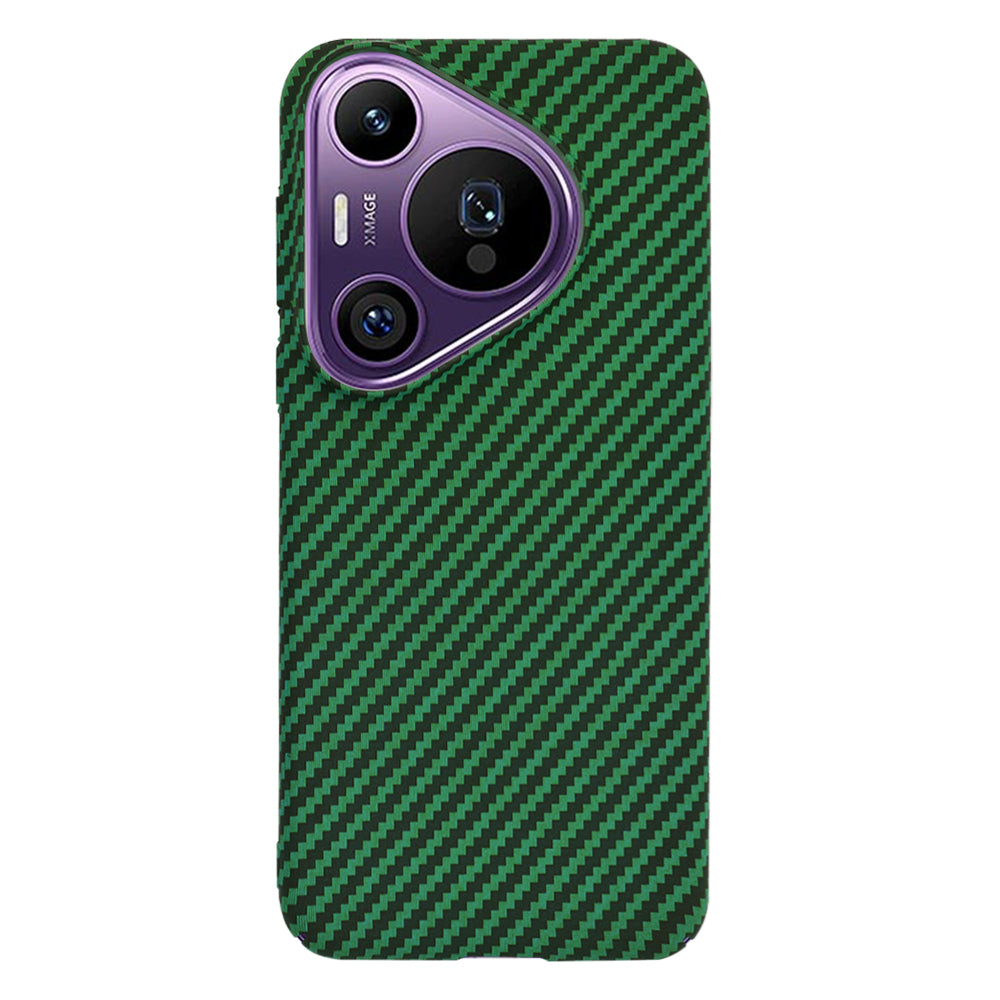 Maska za Huawei Pura 70 Pro, Techsuit, Carbonite FiberShell, Zelena