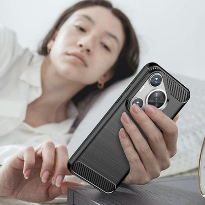 Maska za Huawei Pura 70, Techsuit, Karbon, Plava