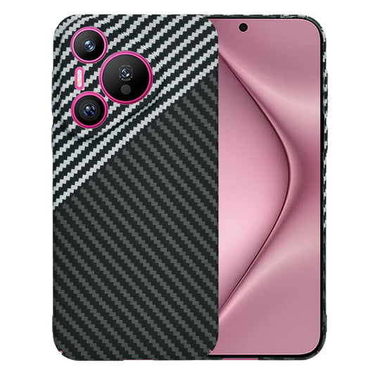 Maska za Huawei Pura 70, Techsuit, Carbonite FiberShell, Crno Siva