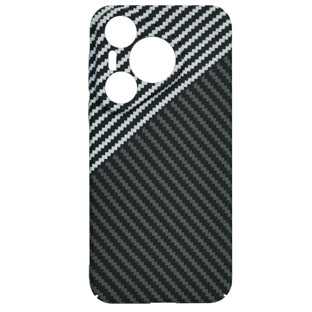 Maska za Huawei Pura 70, Techsuit, Carbonite FiberShell, Crno Siva