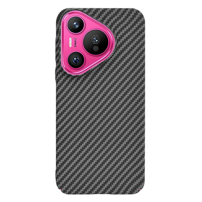 Maska za Huawei Pura 70, Techsuit, Carbonite FiberShell, Crna
