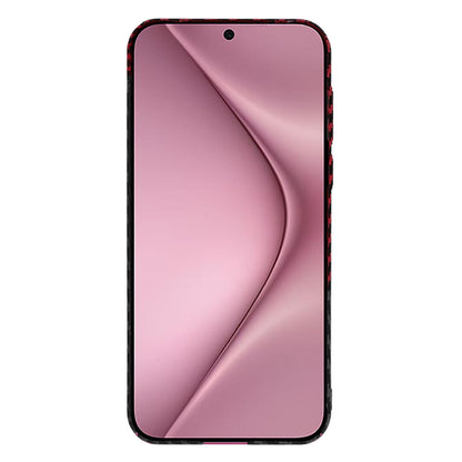 Maska za Huawei Pura 70, Techsuit, Carbonite FiberShell, Crno Crvena