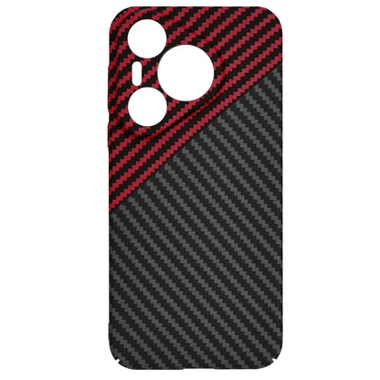 Maska za Huawei Pura 70, Techsuit, Carbonite FiberShell, Crno Crvena