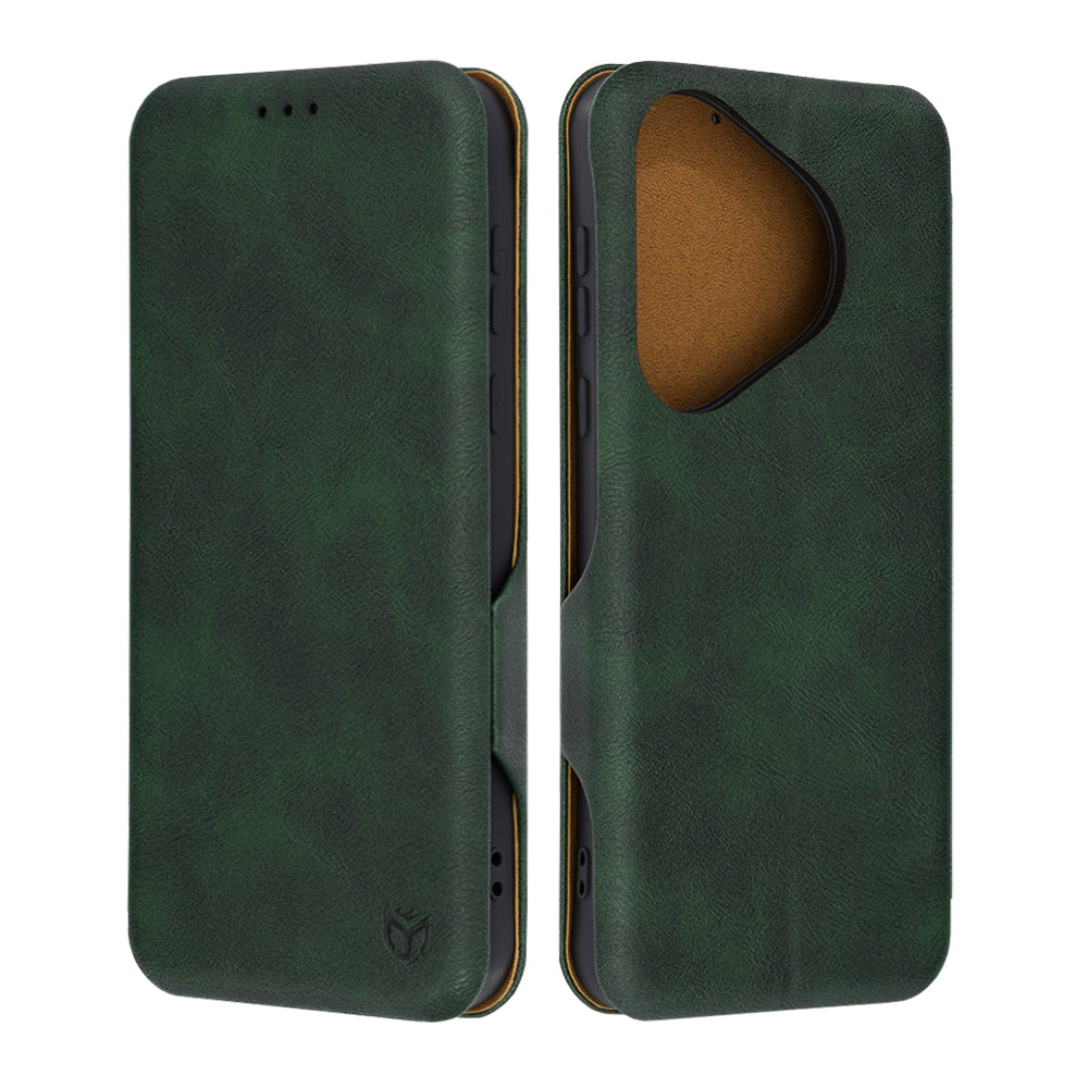 Futrola za Huawei Pura 70, Techsuit, Safe Wallet Plus, Zelena