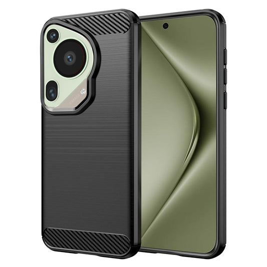 Maska za Huawei Pura 70 Ultra, Techsuit, Karbon, Crna