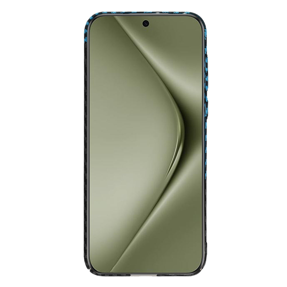 Maska za Huawei Pura 70 Ultra, Techsuit, Carbonite FiberShell, Crno Plava