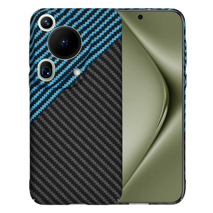 Maska za Huawei Pura 70 Ultra, Techsuit, Carbonite FiberShell, Crno Plava