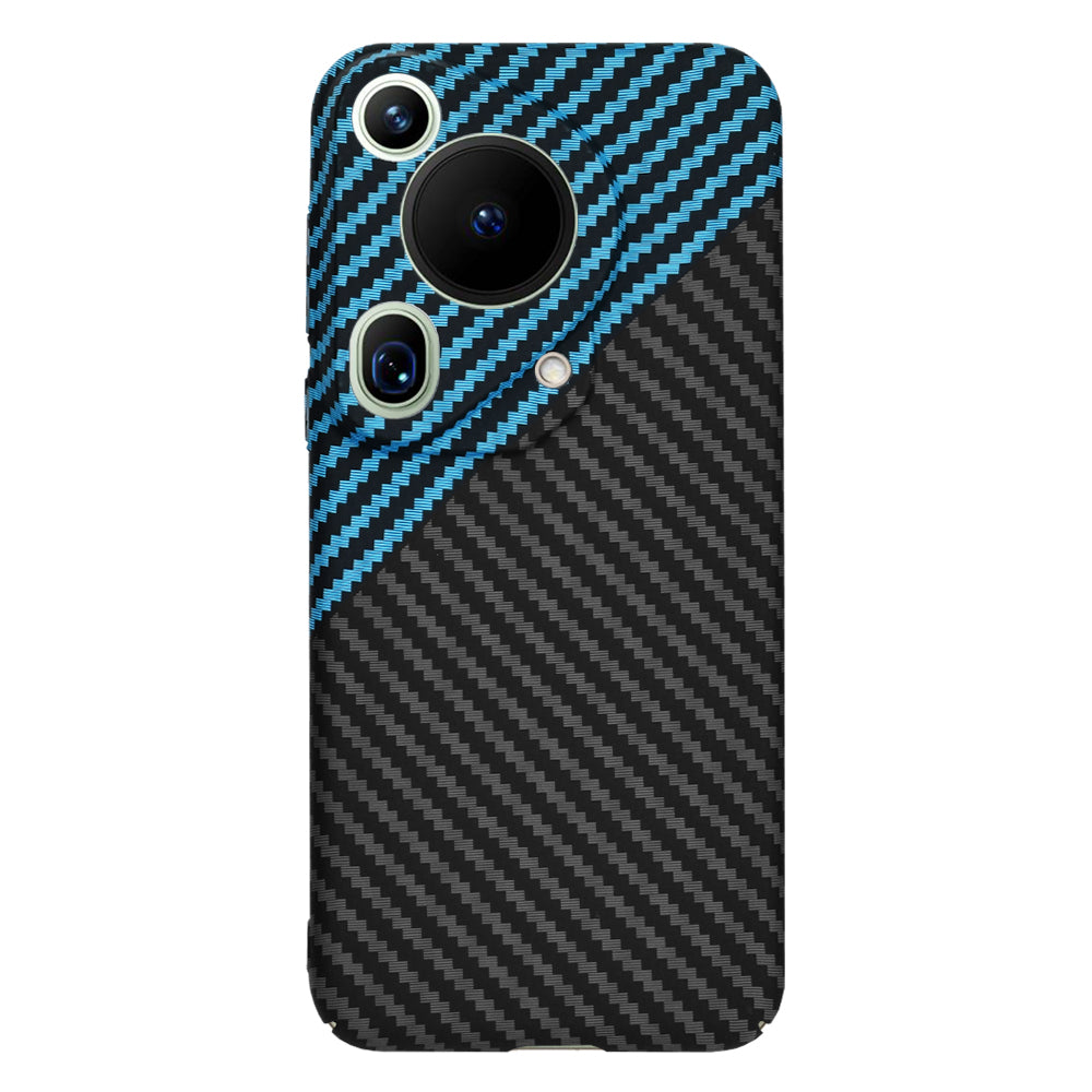 Maska za Huawei Pura 70 Ultra, Techsuit, Carbonite FiberShell, Crno Plava
