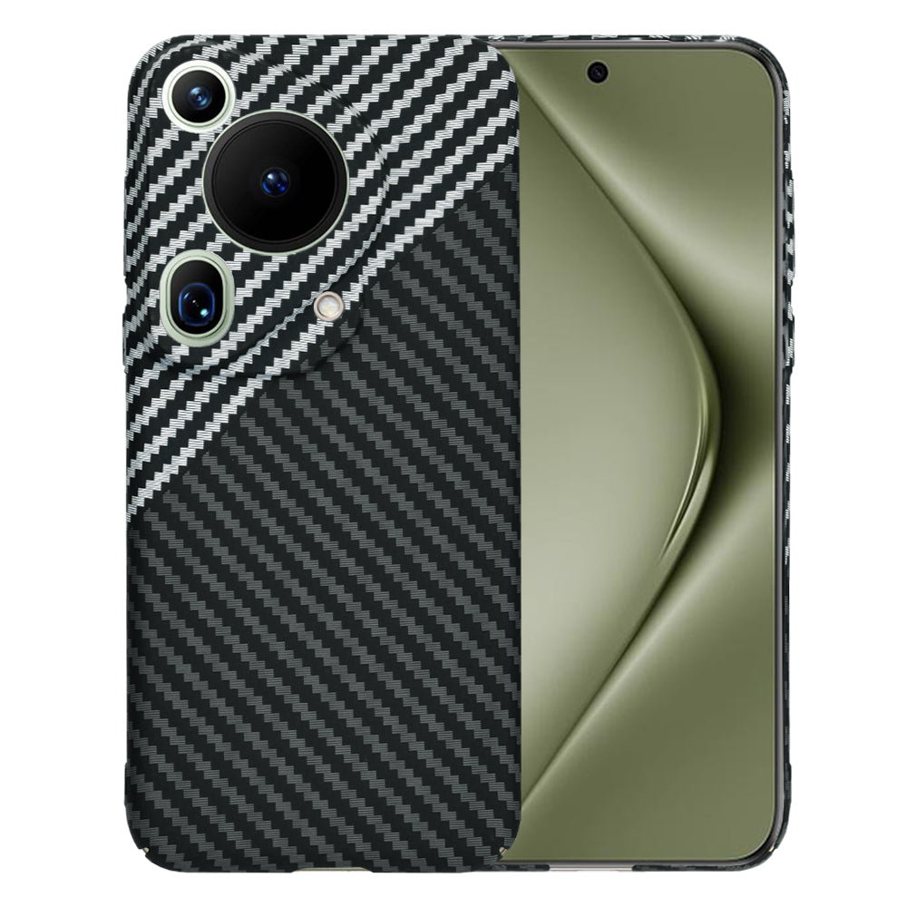 Maska za Huawei Pura 70 Ultra, Techsuit, Carbonite FiberShell, Crno Siva