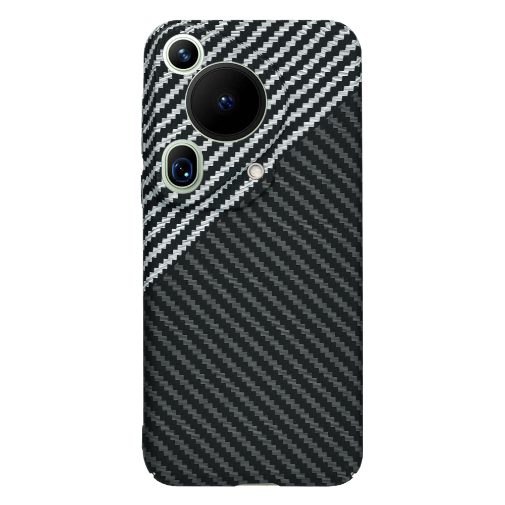 Maska za Huawei Pura 70 Ultra, Techsuit, Carbonite FiberShell, Crno Siva