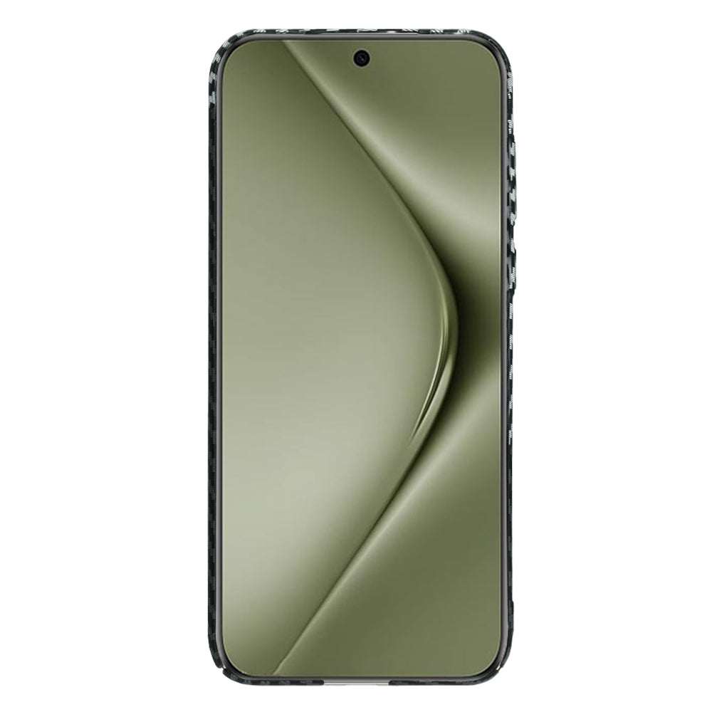 Maska za Huawei Pura 70 Ultra, Techsuit, Carbonite FiberShell, Crno Siva