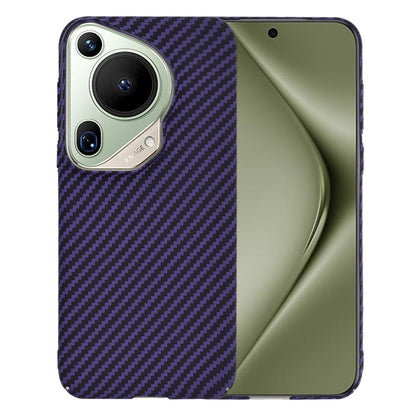 Maska za Huawei Pura 70 Ultra, Techsuit, Carbonite FiberShell, Ljubičasta