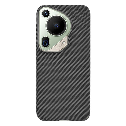 Maska za Huawei Pura 70 Ultra, Techsuit, Carbonite FiberShell, Crna