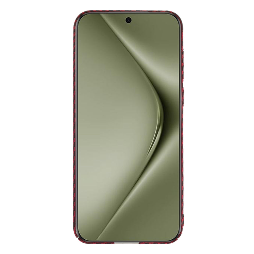 Maska za Huawei Pura 70 Ultra, Techsuit, Carbonite FiberShell, Crvena