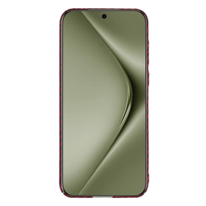 Maska za Huawei Pura 70 Ultra, Techsuit, Carbonite FiberShell, Crvena