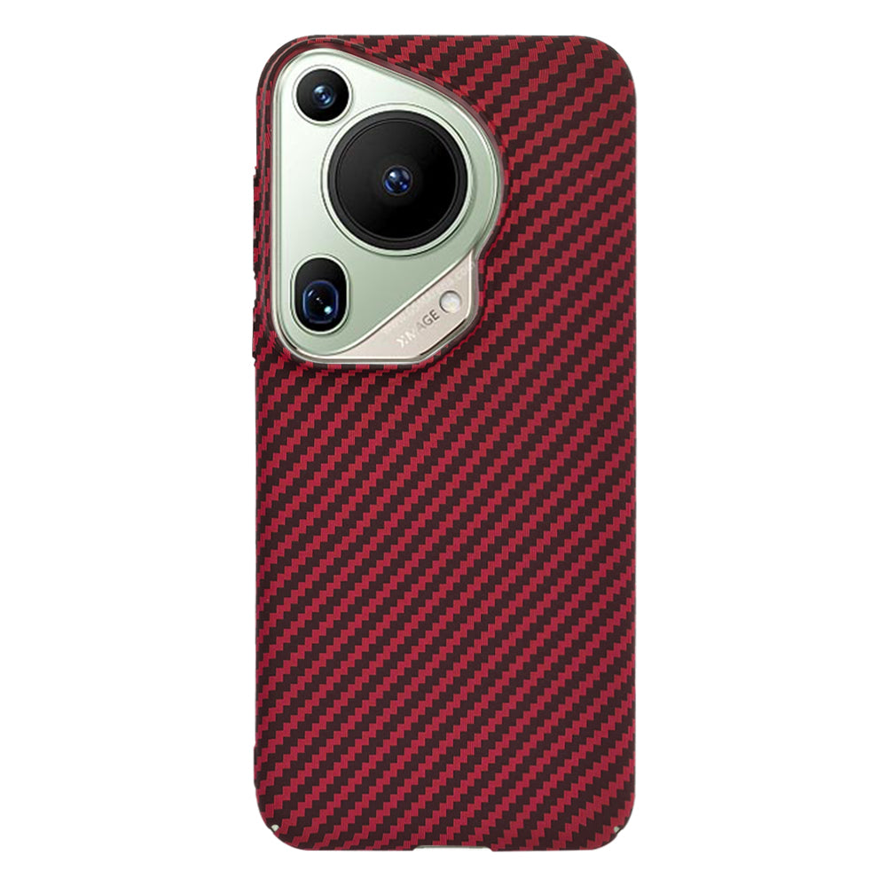 Maska za Huawei Pura 70 Ultra, Techsuit, Carbonite FiberShell, Crvena