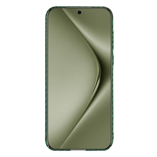 Maska za Huawei Pura 70 Ultra, Techsuit, Carbonite FiberShell, Zelena
