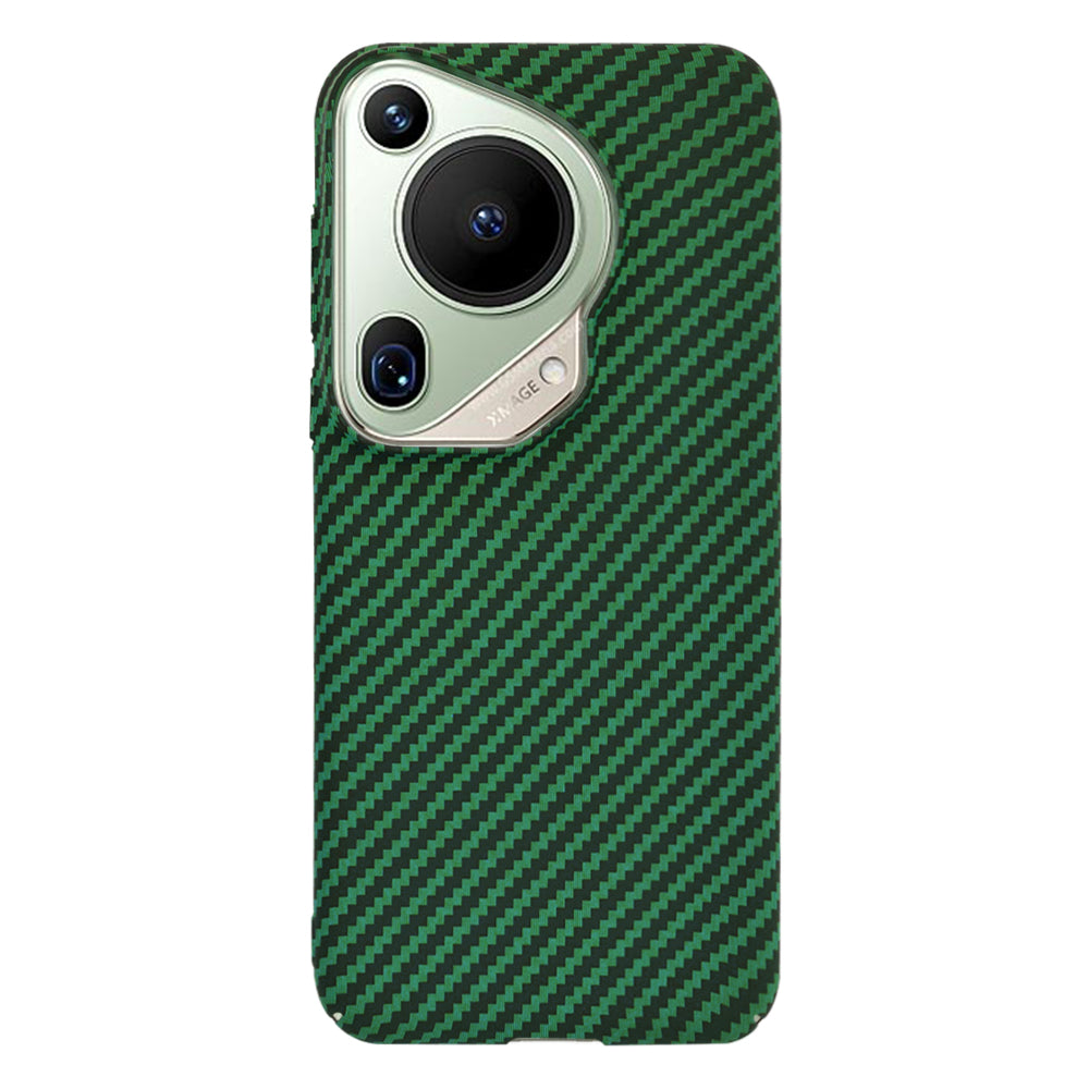 Maska za Huawei Pura 70 Ultra, Techsuit, Carbonite FiberShell, Zelena