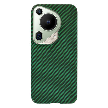 Maska za Huawei Pura 70 Ultra, Techsuit, Carbonite FiberShell, Zelena