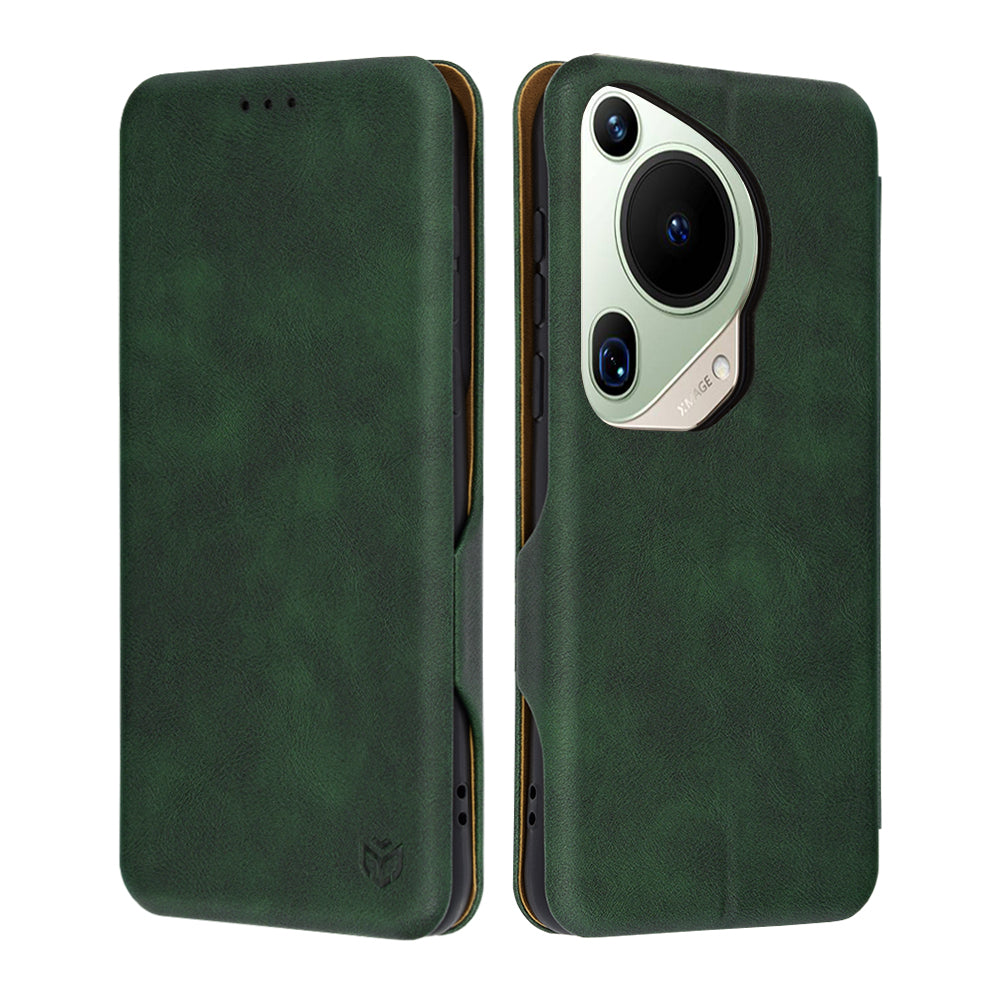 Futrola za Huawei Pura 70 Ultra, Techsuit, Safe Wallet Plus, Zelena