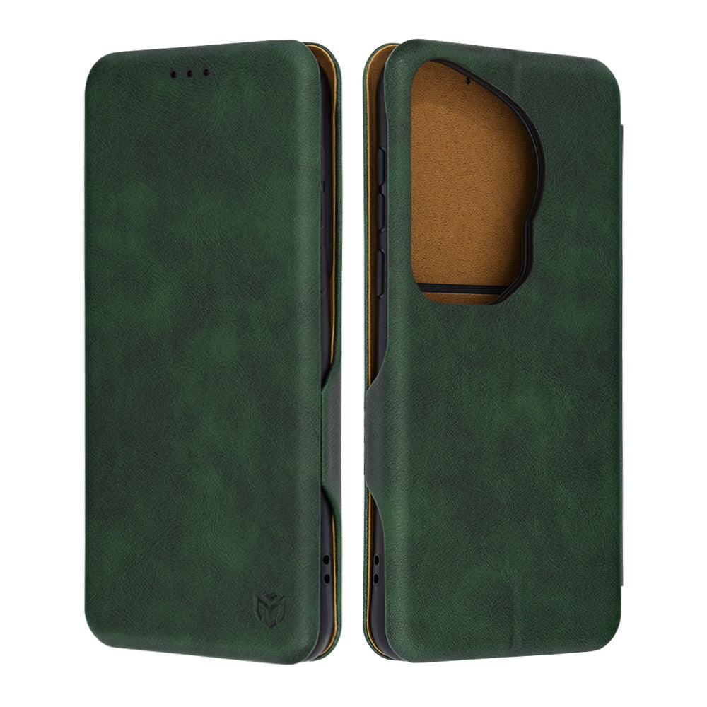 Futrola za Huawei Pura 70 Ultra, Techsuit, Safe Wallet Plus, Zelena