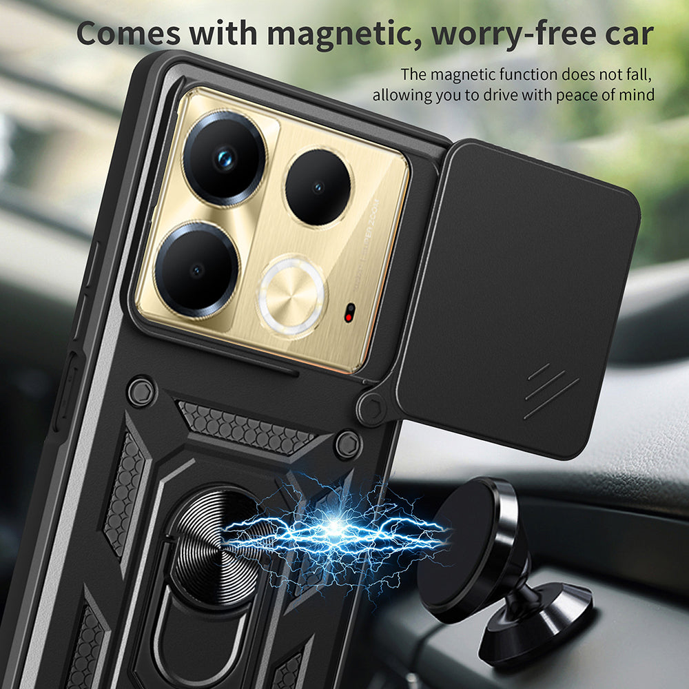Maska za Infinix Note 40 4G, Techsuit, CamShield, Crna
