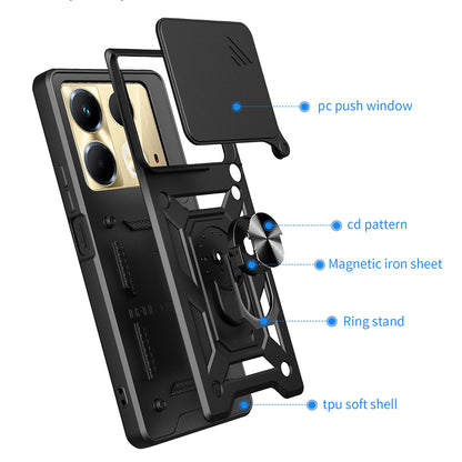 Maska za Infinix Note 40 4G, Techsuit, CamShield, Crna