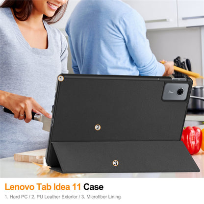 Futrola za Lenovo Idea Tab 11, Techsuit, FoldPro, Crna
