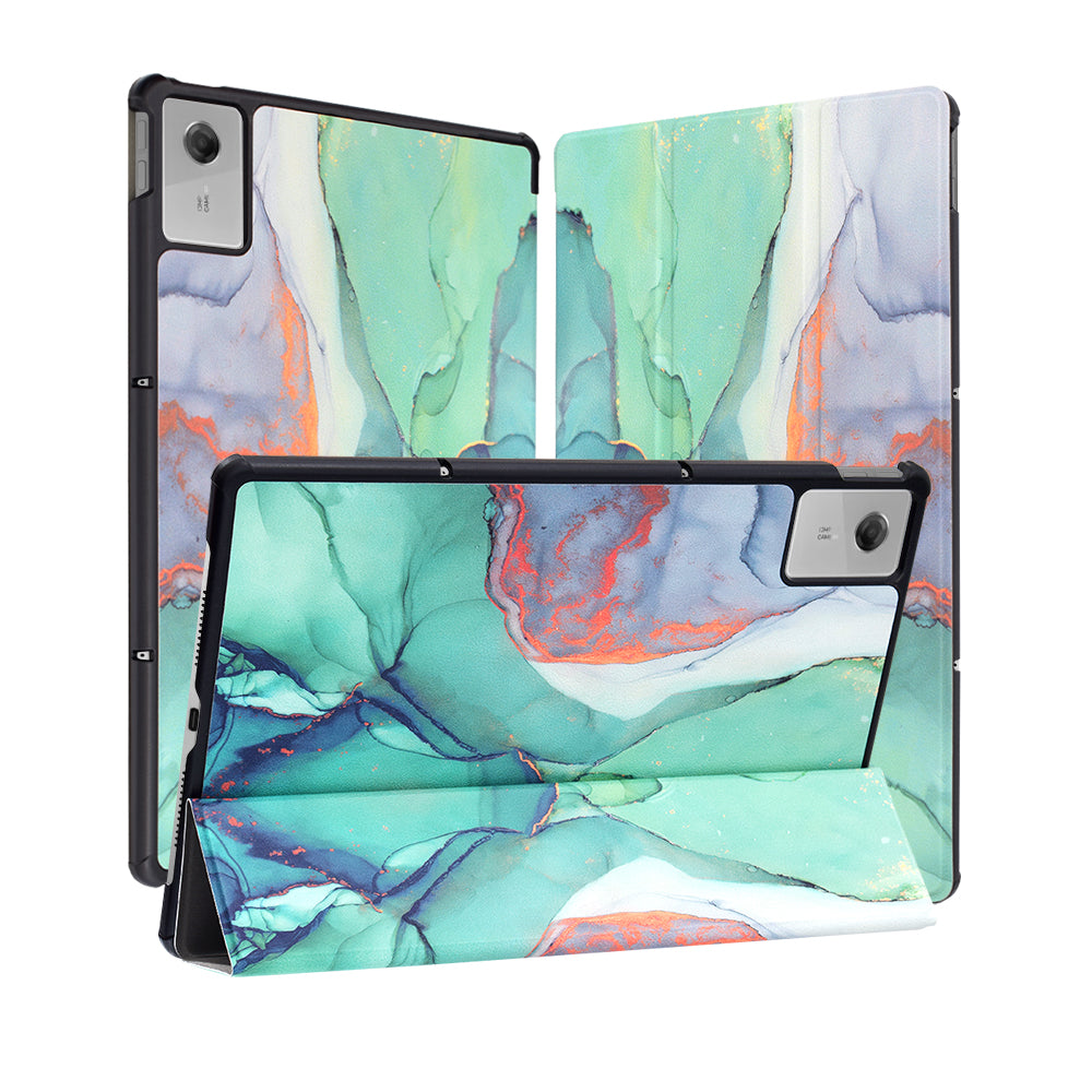 Futrola za Lenovo Idea Tab Plus, Techsuit, FoldPro Green Time, Višebojna