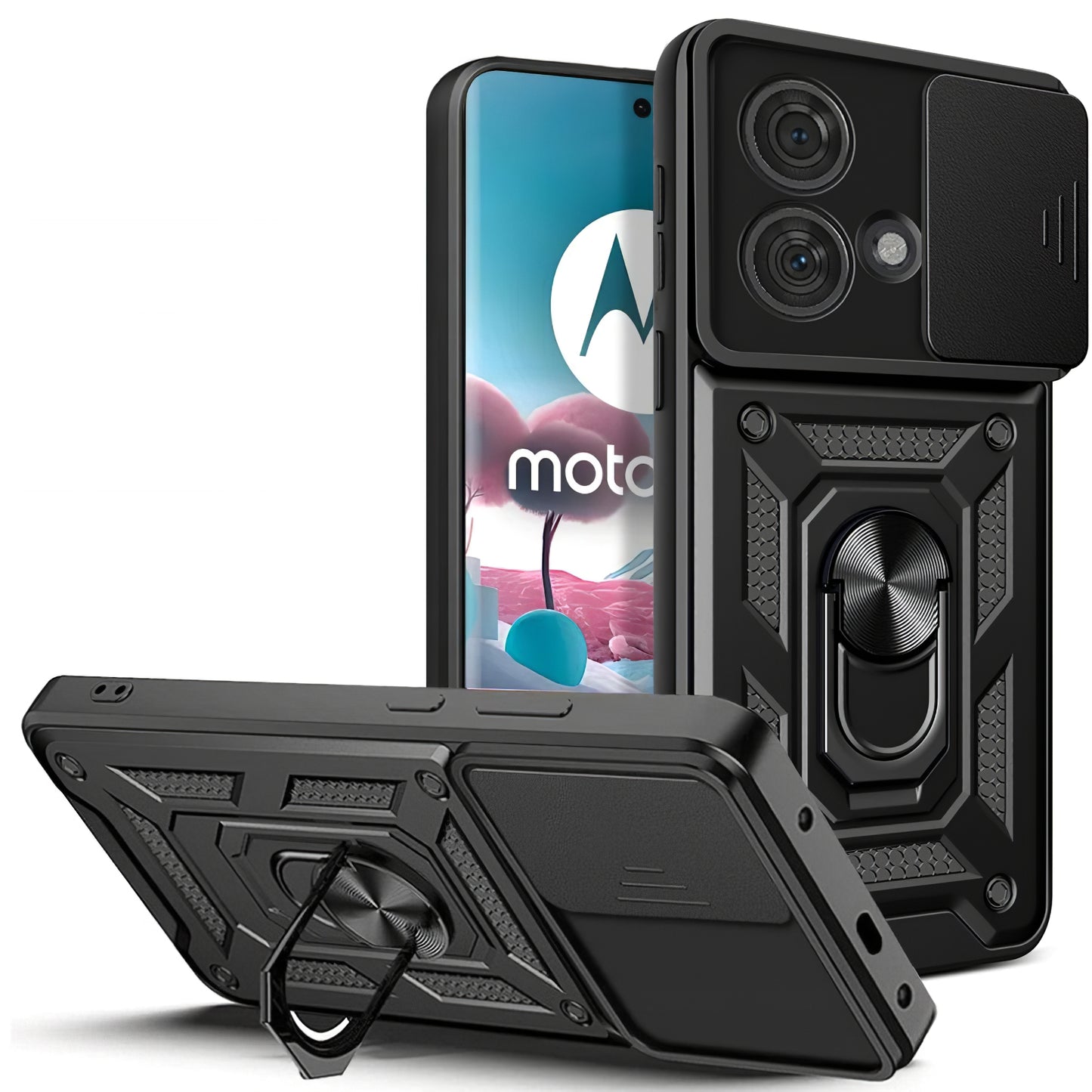Futrola za Motorola Edge 40 Neo, Tech-Protect, CamShield Pro, Crna