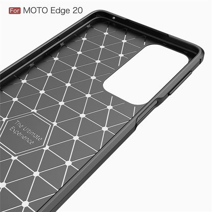 Maska za Motorola Edge 20, Techsuit, Karbon, Crna
