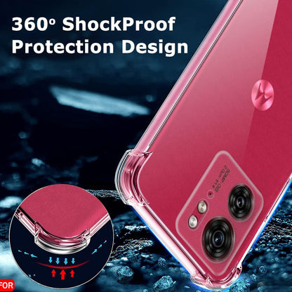 Maska za Motorola Edge (2023) / Edge 40, Techsuit, Shockproof Clear, Prozirna