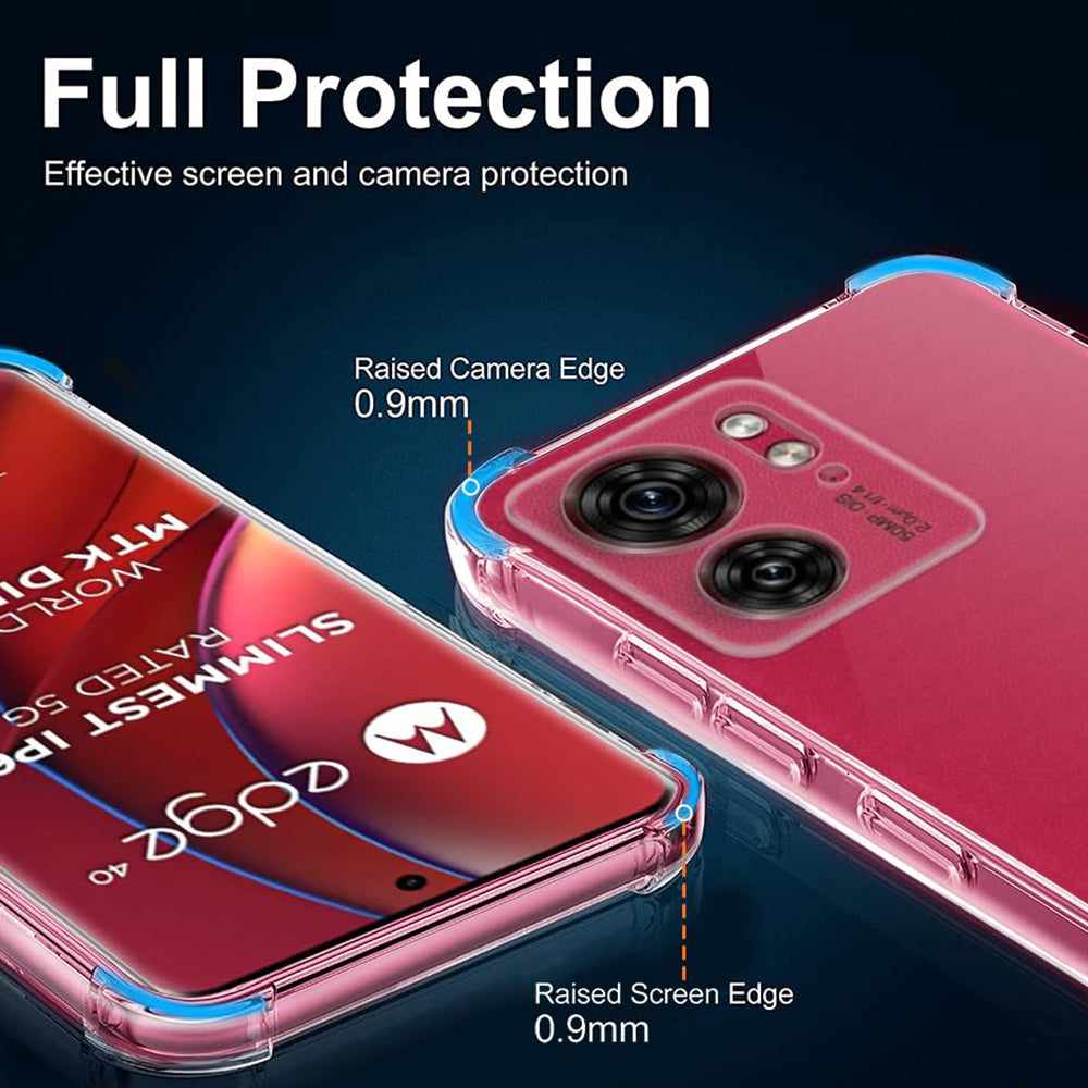 Maska za Motorola Edge (2023) / Edge 40, Techsuit, Shockproof Clear, Prozirna