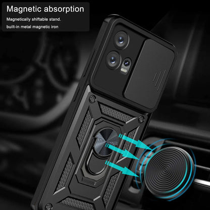 Maska za Motorola Edge 30 Fusion, Techsuit, CamShield, Crna