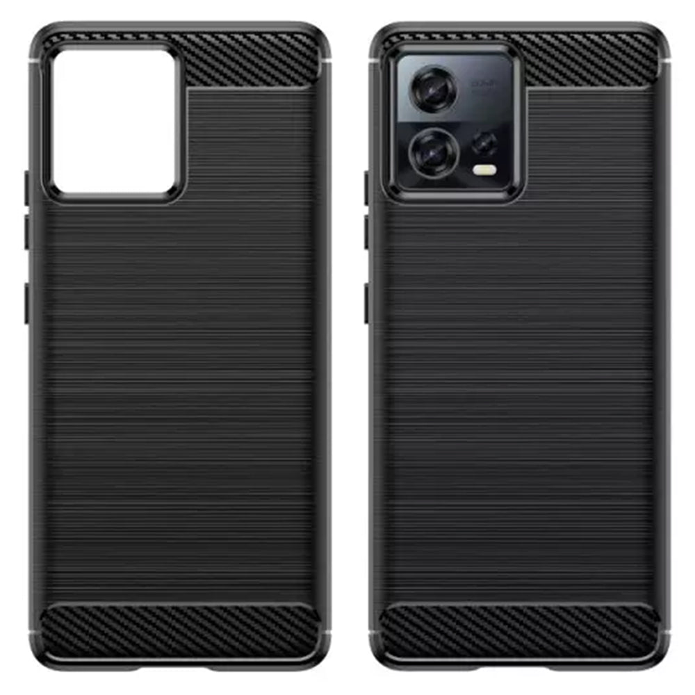 Maska za Motorola Edge 30 Fusion, Techsuit, Karbon, Crna