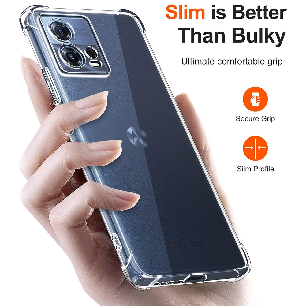 Maska za Motorola Edge 30 Fusion, Techsuit, Shockproof Clear, Prozirna