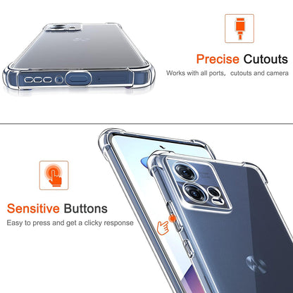 Maska za Motorola Edge 30 Fusion, Techsuit, Shockproof Clear, Prozirna