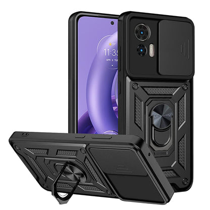 Maska za Motorola Edge 30 Neo, Techsuit, CamShield, Crna