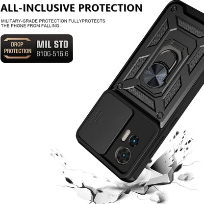 Maska za Motorola Edge 30 Neo, Techsuit, CamShield, Crna