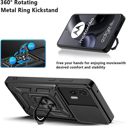 Maska za Motorola Edge 30 Neo, Techsuit, CamShield, Crna
